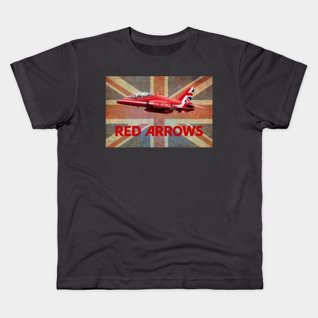 The Red Arrows and The Union Jack Kids T-Shirt by SteveHClark